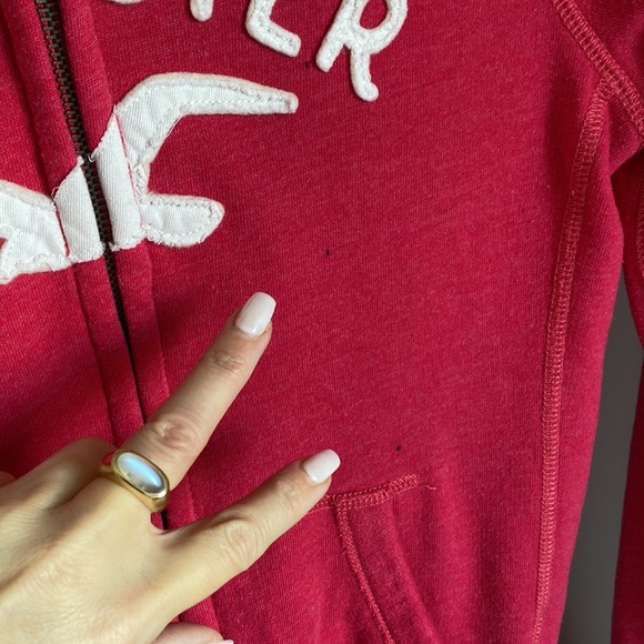 Pink Hollister Zip Up Hoodie - Picture 2 of 5